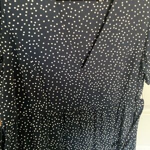 Navy Polka Dot Dress